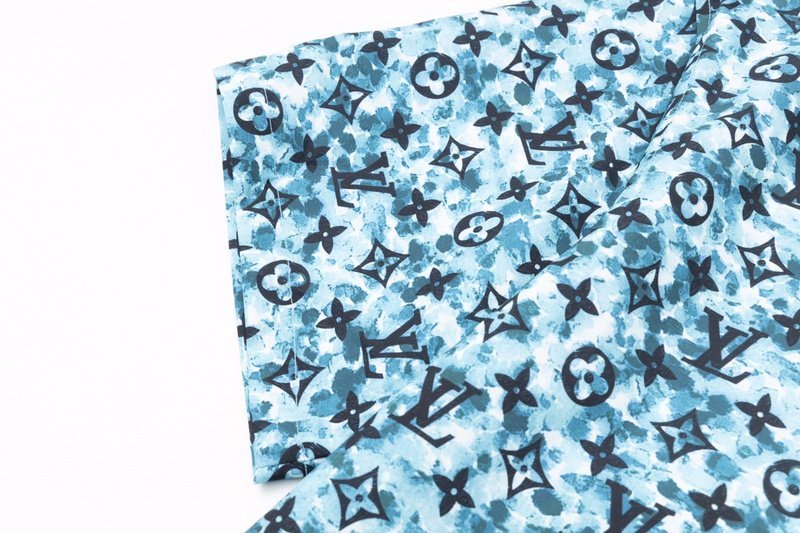 Рубашка Louis Vuitton With Black Collar "Blue" фото № 3