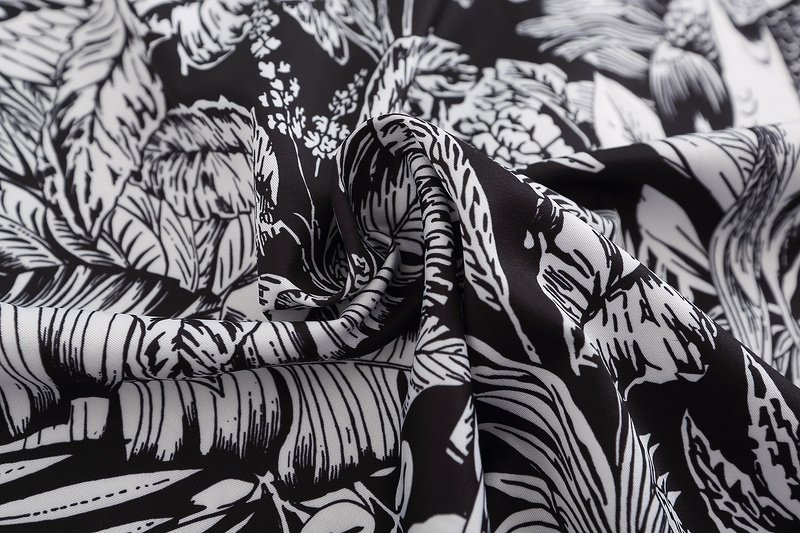 Рубашка Palm Angels Herbal Print "Black/White" фото № 3