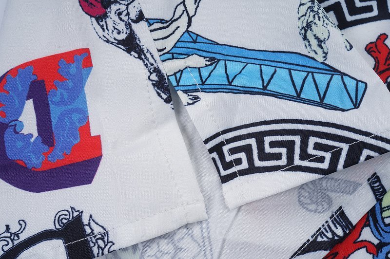 Рубашка Versace Logo And Angels Prints "White" фото № 6