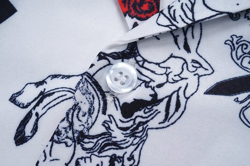 Рубашка Versace Logo And Angels Prints "White" фото № 7