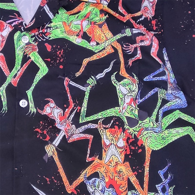 Рубашка Wacko Maria X Neckface Hellish Games "Black" фото № 5