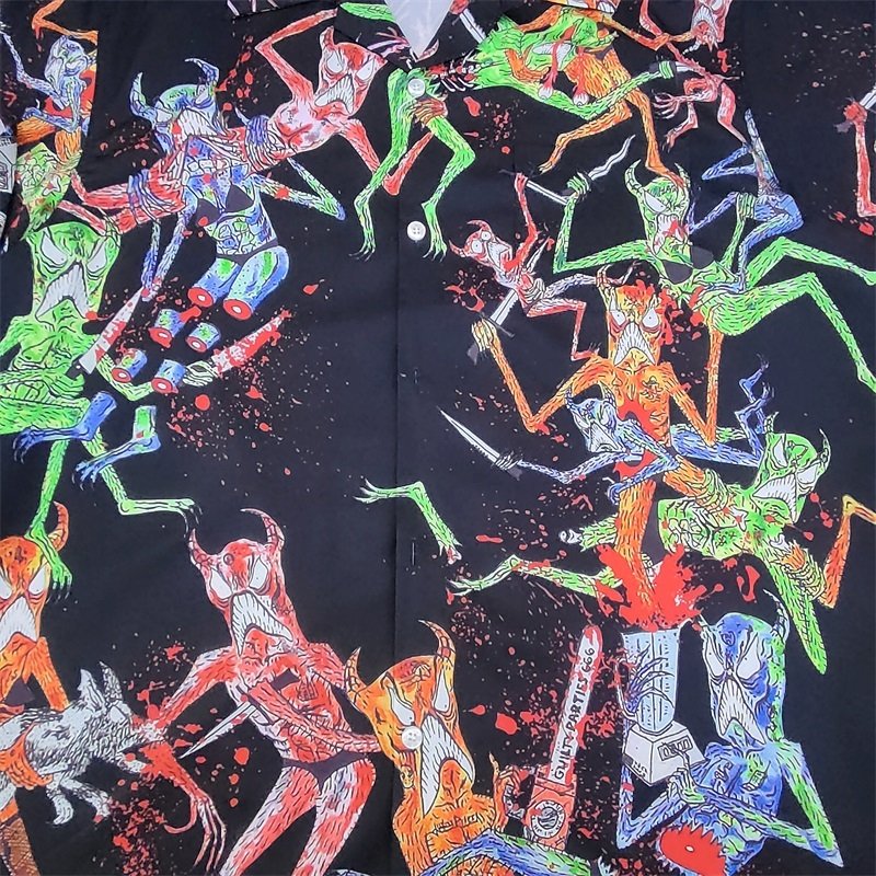 Рубашка Wacko Maria X Neckface Hellish Games "Black" фото № 6