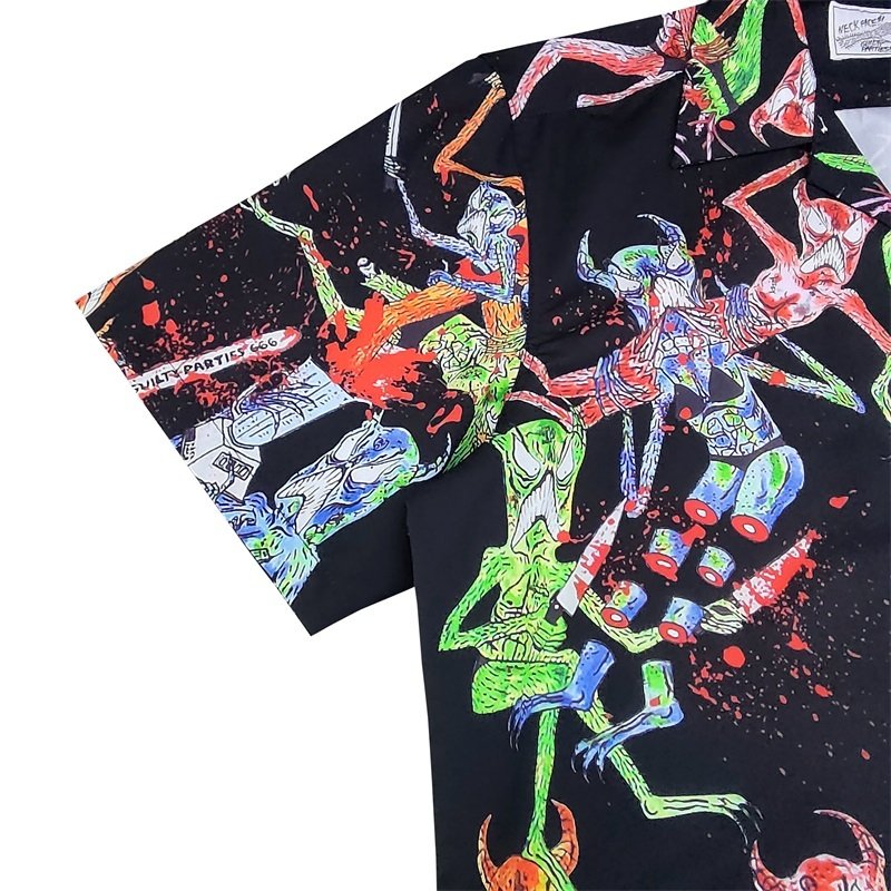 Рубашка Wacko Maria X Neckface Hellish Games "Black" фото № 8