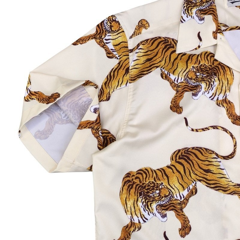 Рубашка Wacko Maria Tiger - Predator "Cream" фото № 4