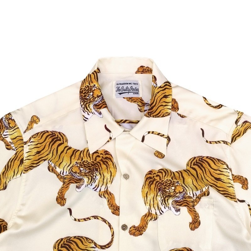 Рубашка Wacko Maria Tiger - Predator "Cream" фото № 5