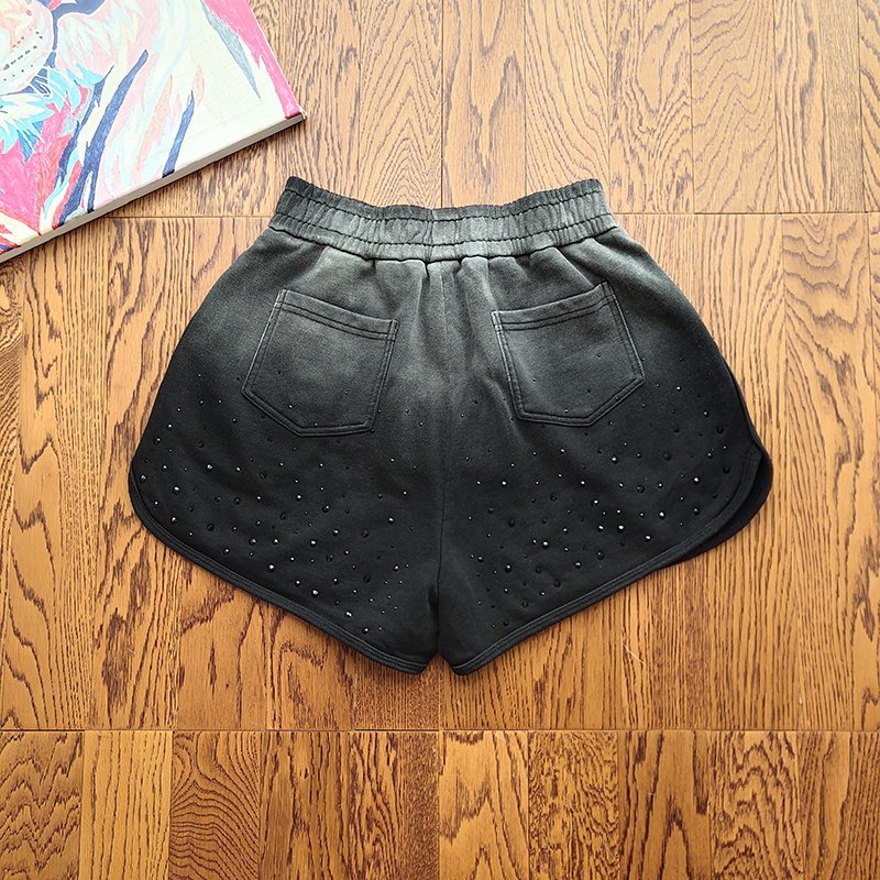 Шорты Alexander Wang Gradient With Rhinestones "Black" фото № 2