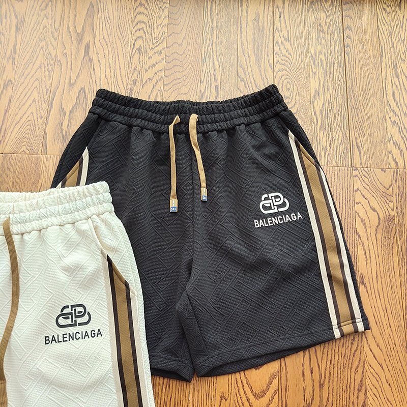 Шорты Balenciaga With Brown Stripe "Black" фото № 4