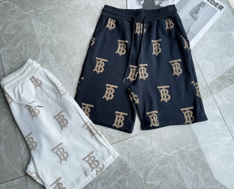 Шорты Burberry Lots of Logo "Black" фото № 3