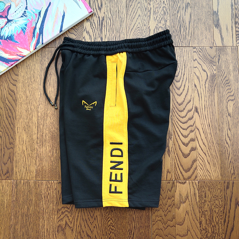 Шорты Fendi Large Logo and Ears "Black" фото № 2