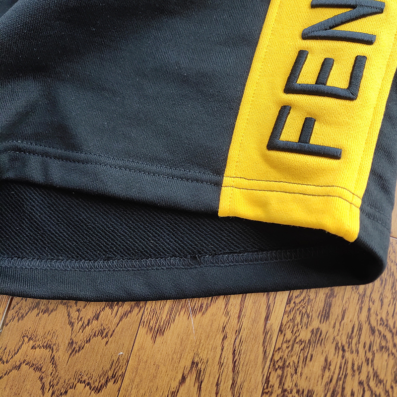 Шорты Fendi Large Logo and Ears "Black" фото № 3