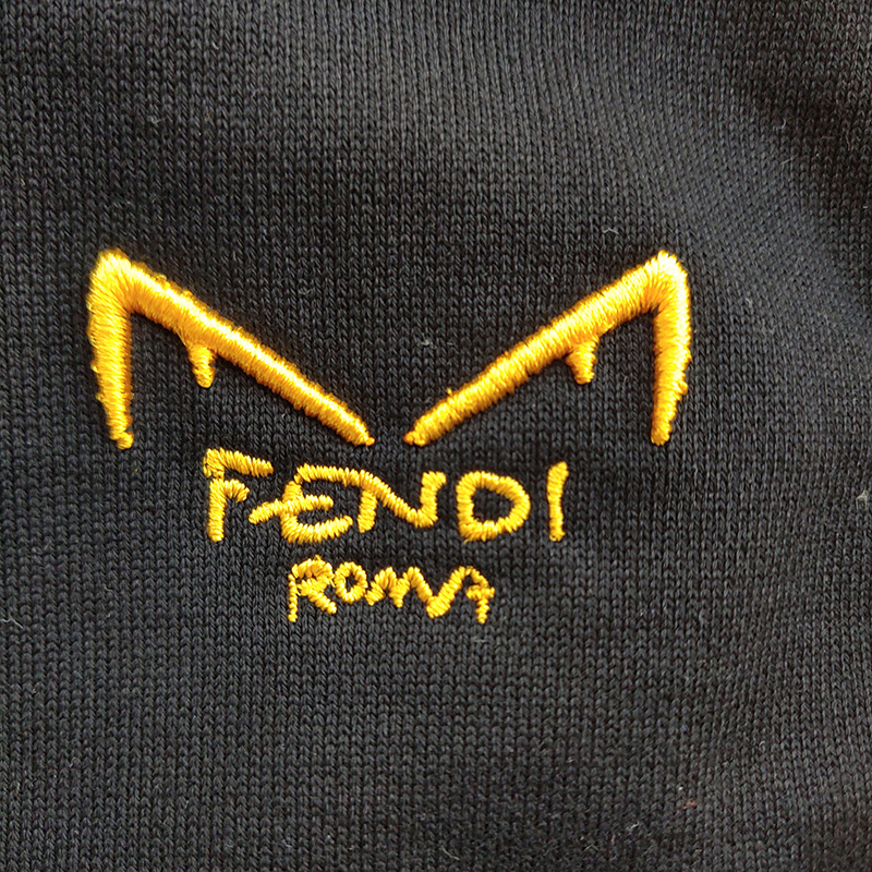 Шорты Fendi Large Logo and Ears "Black" фото № 6