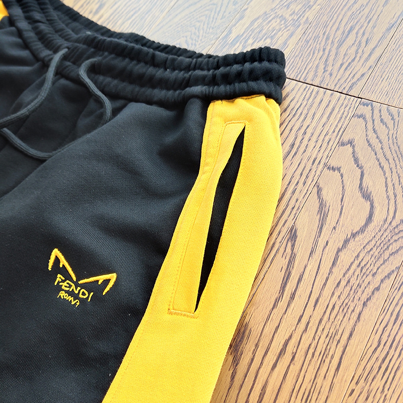 Шорты Fendi Large Logo and Ears "Black" фото № 7