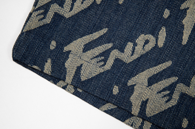 Шорты Fendi Letter Print "Blue/Gray" фото № 4