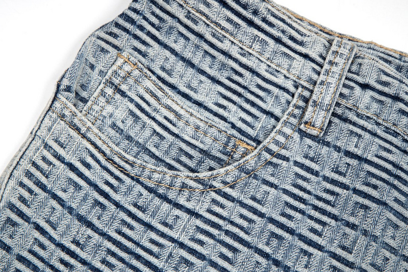 Шорты Givenchy Jeans Printed "Blue/Gray" фото № 8