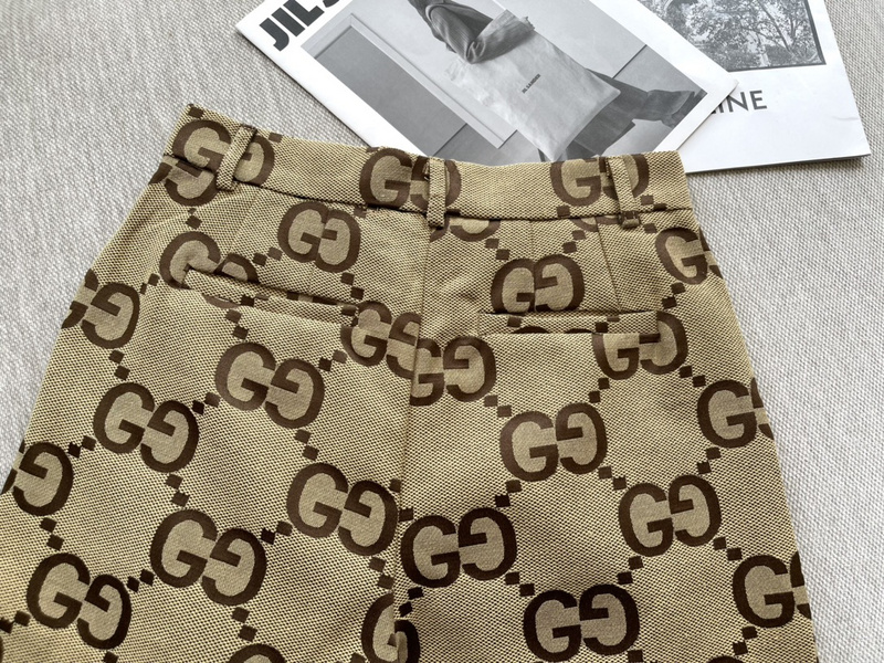 Шорты GUCCI Logos "Beige" фото № 2