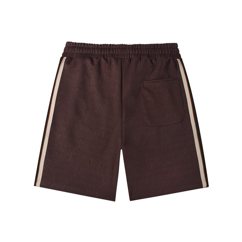 Шорты Gucci With Logo Print "Brown" фото № 7
