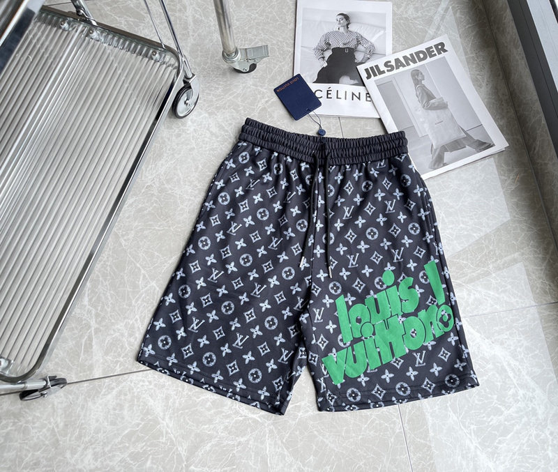 Шорты Louis Vuitton Bright Inscription "Blue/Gray" фото № 2