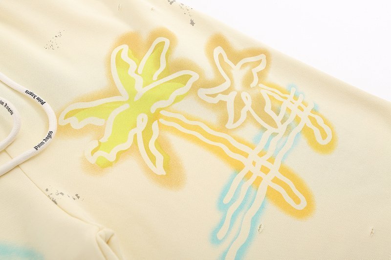 Шорты Palm Angels Summer Print And Logo "Cream" фото № 9