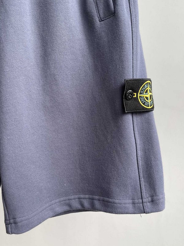 Шорты Stone Island Embroidered Chevron "Blue/Gray" фото № 3