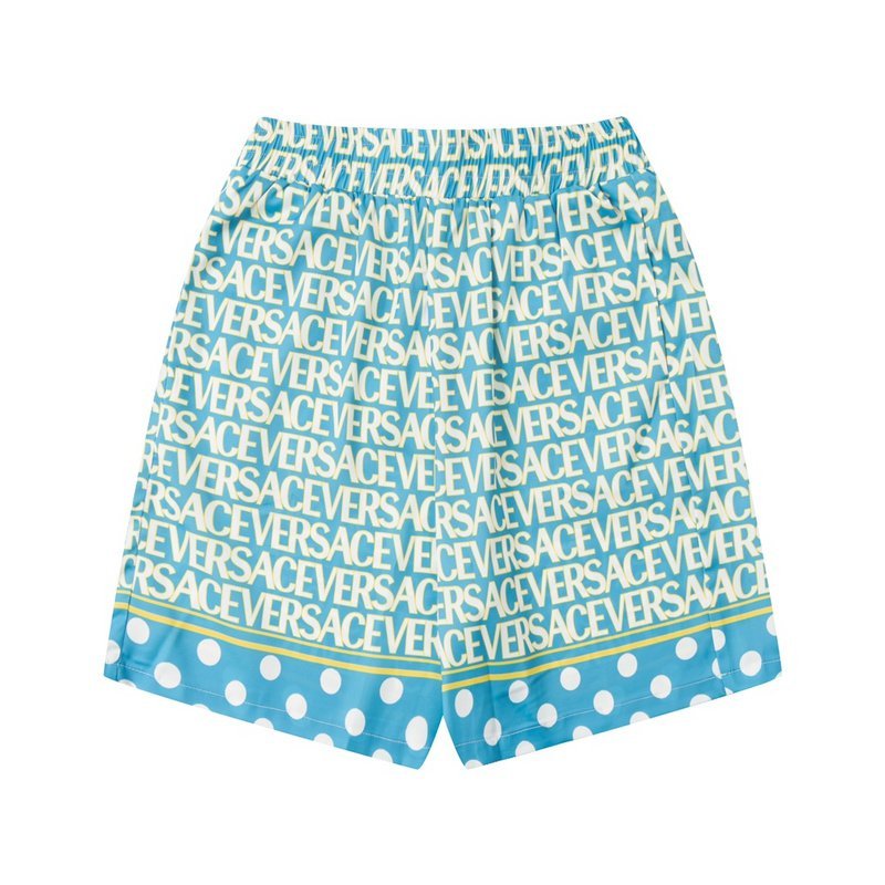 Шорты Versace With The Inscription Of The Brand "Blue" фото № 2