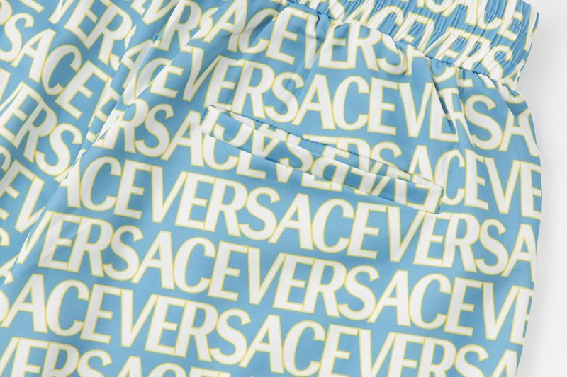 Шорты Versace With The Inscription Of The Brand "Blue" фото № 3