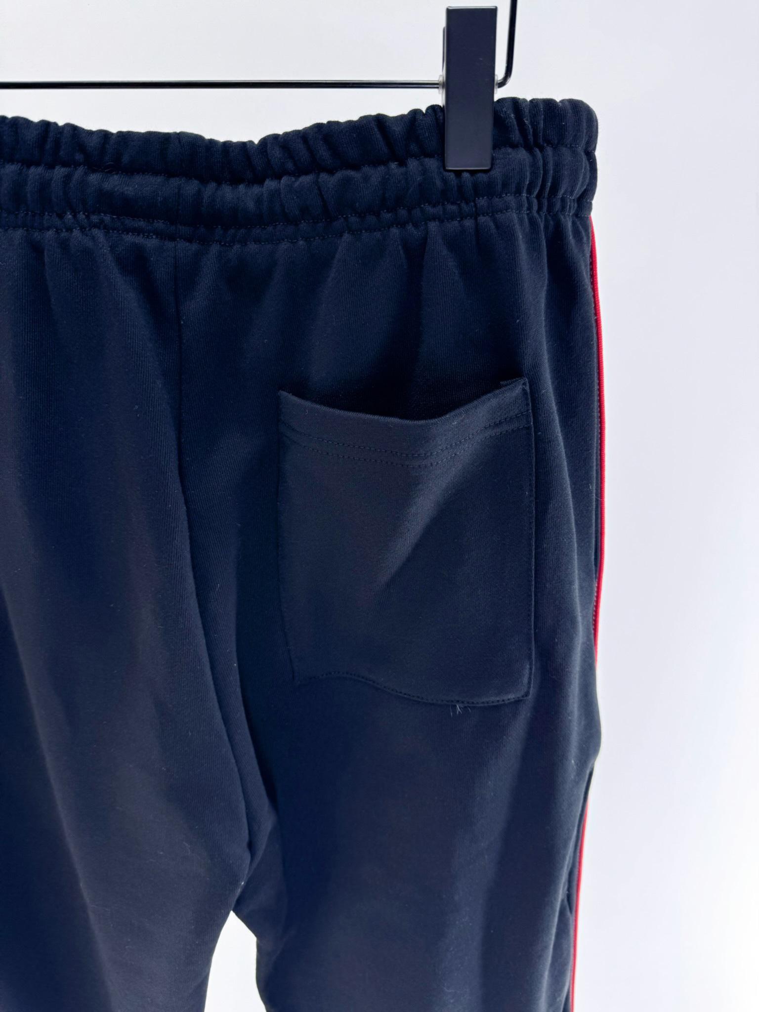 Штаны Casablanca Green Leaves On The Sides "Black" фото № 4