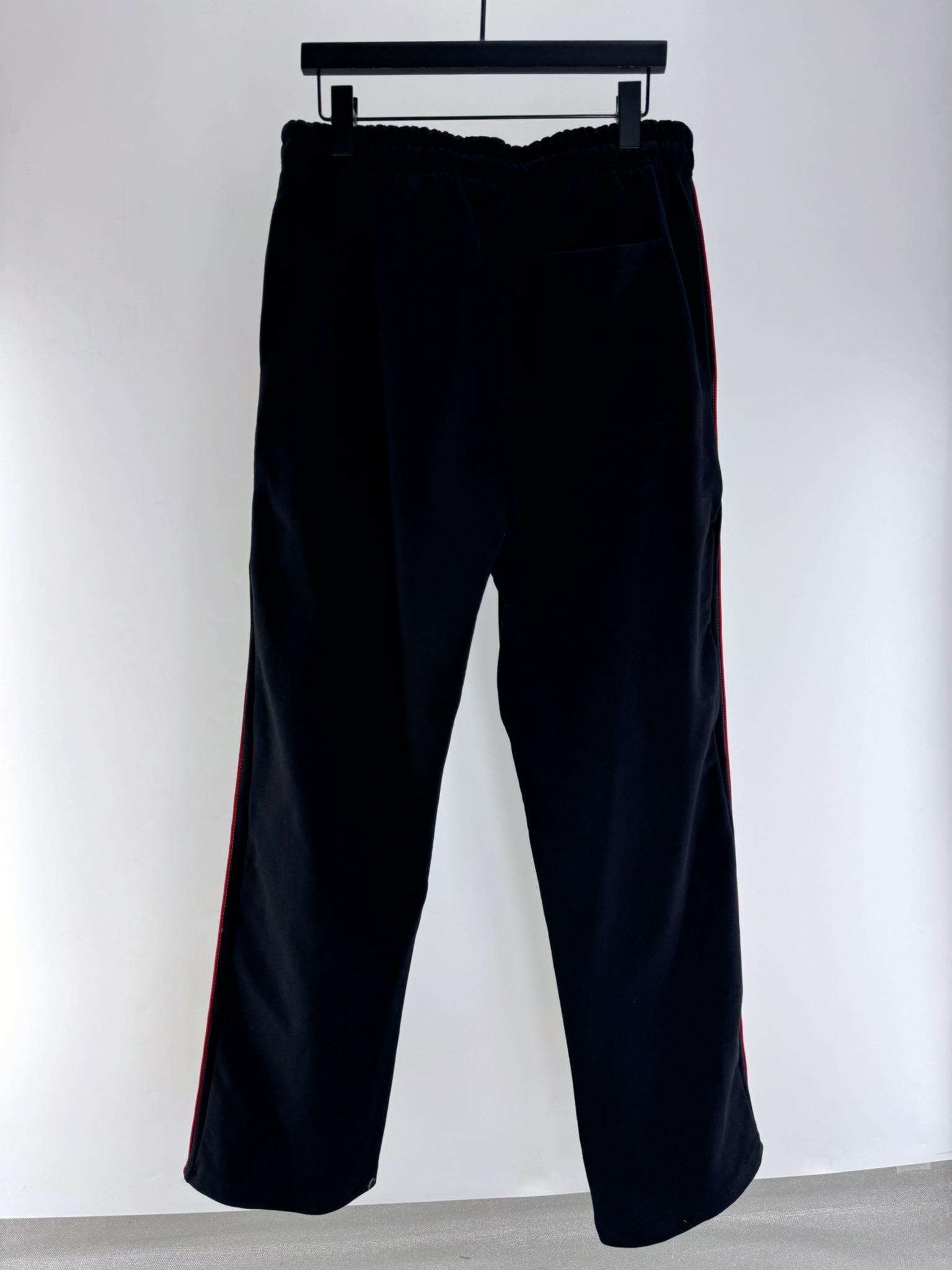 Штаны Casablanca Green Leaves On The Sides "Black" фото № 3