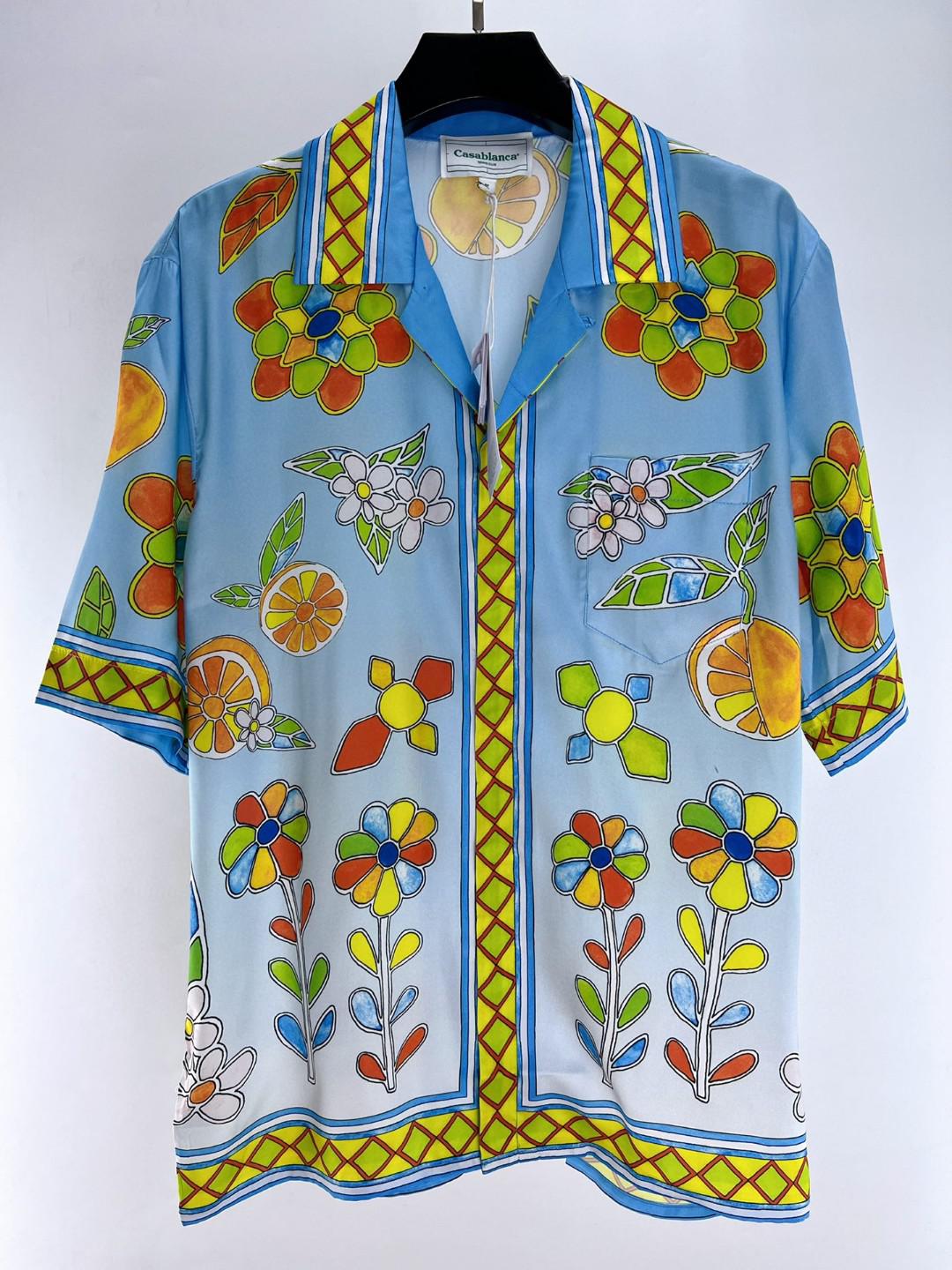 Шорты Casablanca Colorful Flowers Print "Blue" фото № 3