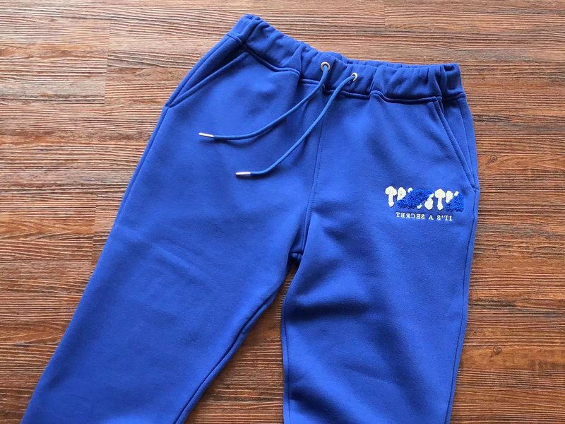 Штаны Trapstar Big Logo Above Small Mirror Inscription It's A Secret "Blue" фото № 2
