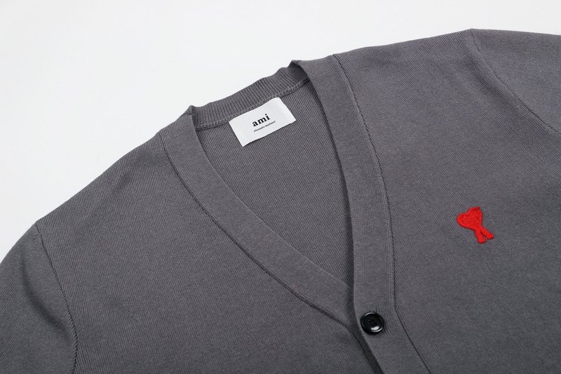 Кардиган Amiri Red Logo "Gray" фото № 8