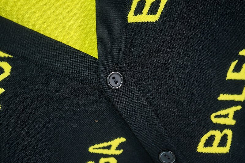 Кардиган Balenciaga With Pockets And Text Logo "Black" фото № 5