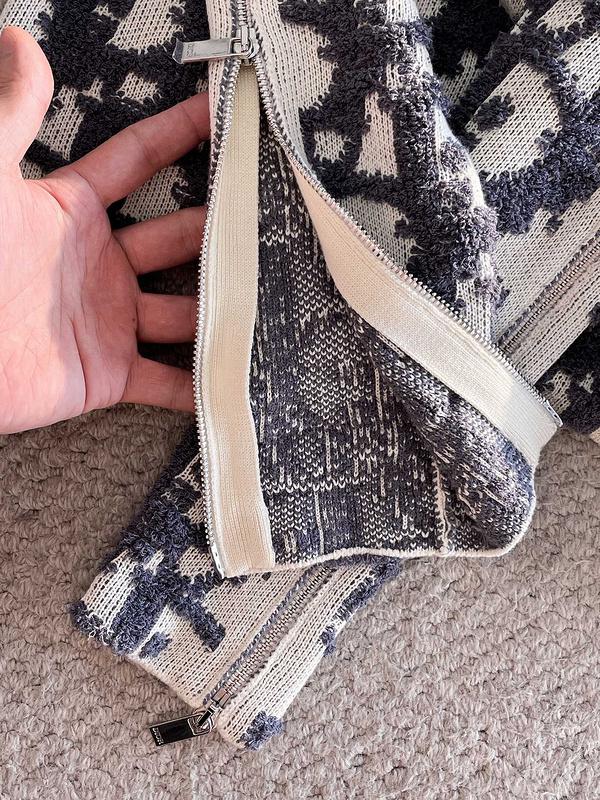 Свитер Christian Dior Voluminous Print Logos Dior "Blue" фото № 5