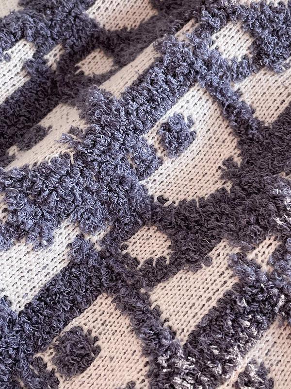 Свитер Christian Dior Voluminous Print Logos Dior "Blue" фото № 4