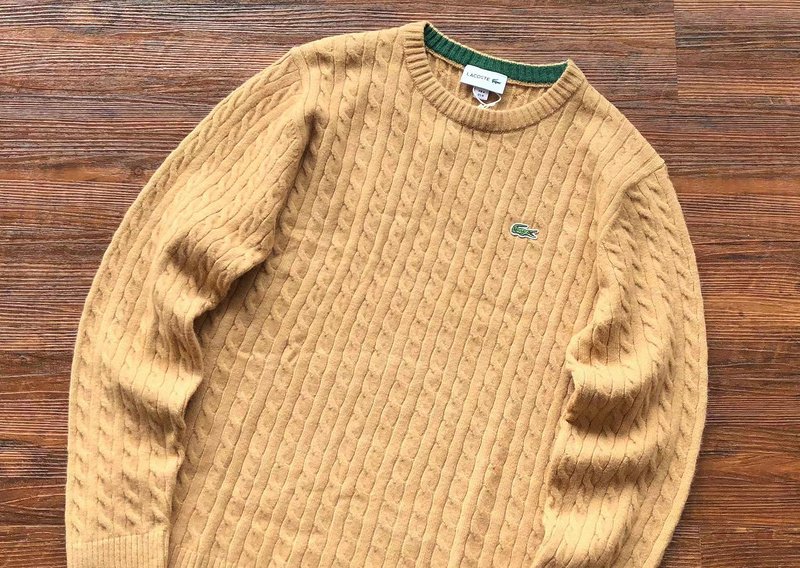 Свитер Lacoste Braiding And Small Logo "Beige" фото № 2