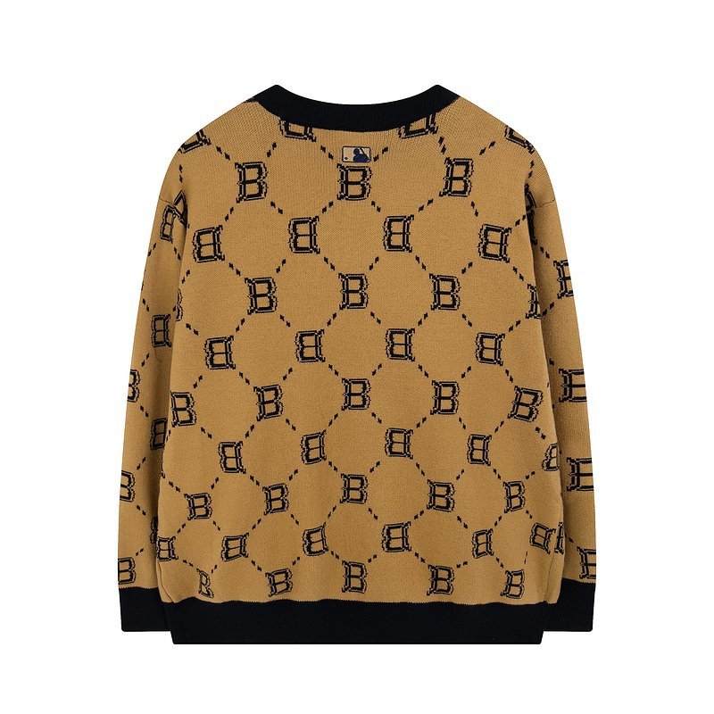 Кардиган MLB Letter Print "Brown" фото № 2