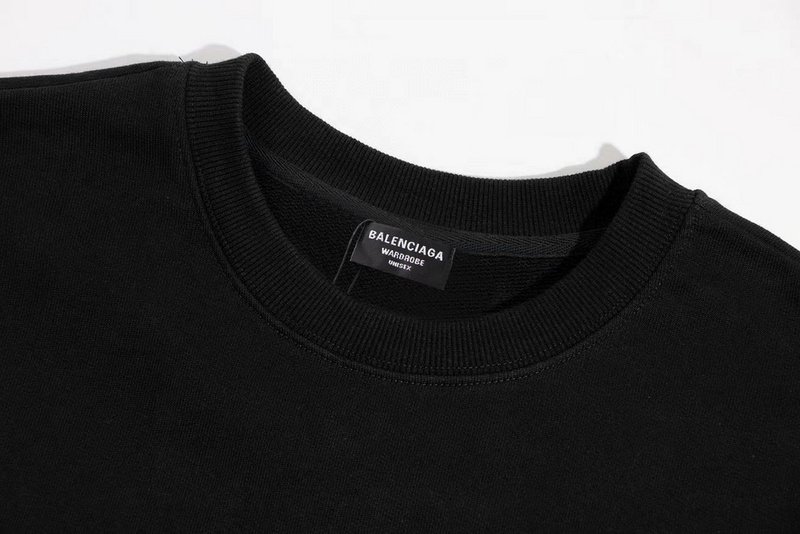 Свитшот Balenciaga With Shiny Text Logo "Black" фото № 3