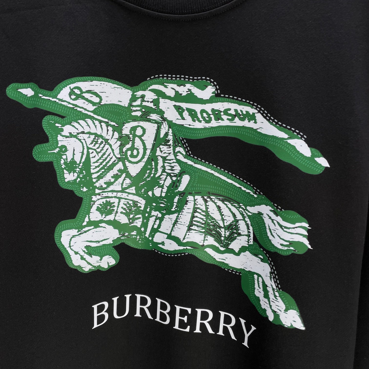 Свитшот Burberry Print Burberry Green Knight "Black" фото № 5