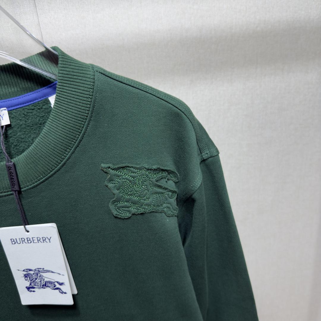 Свитшот Burberry Frontside Print Clear Stripe Horse "Green" фото № 6