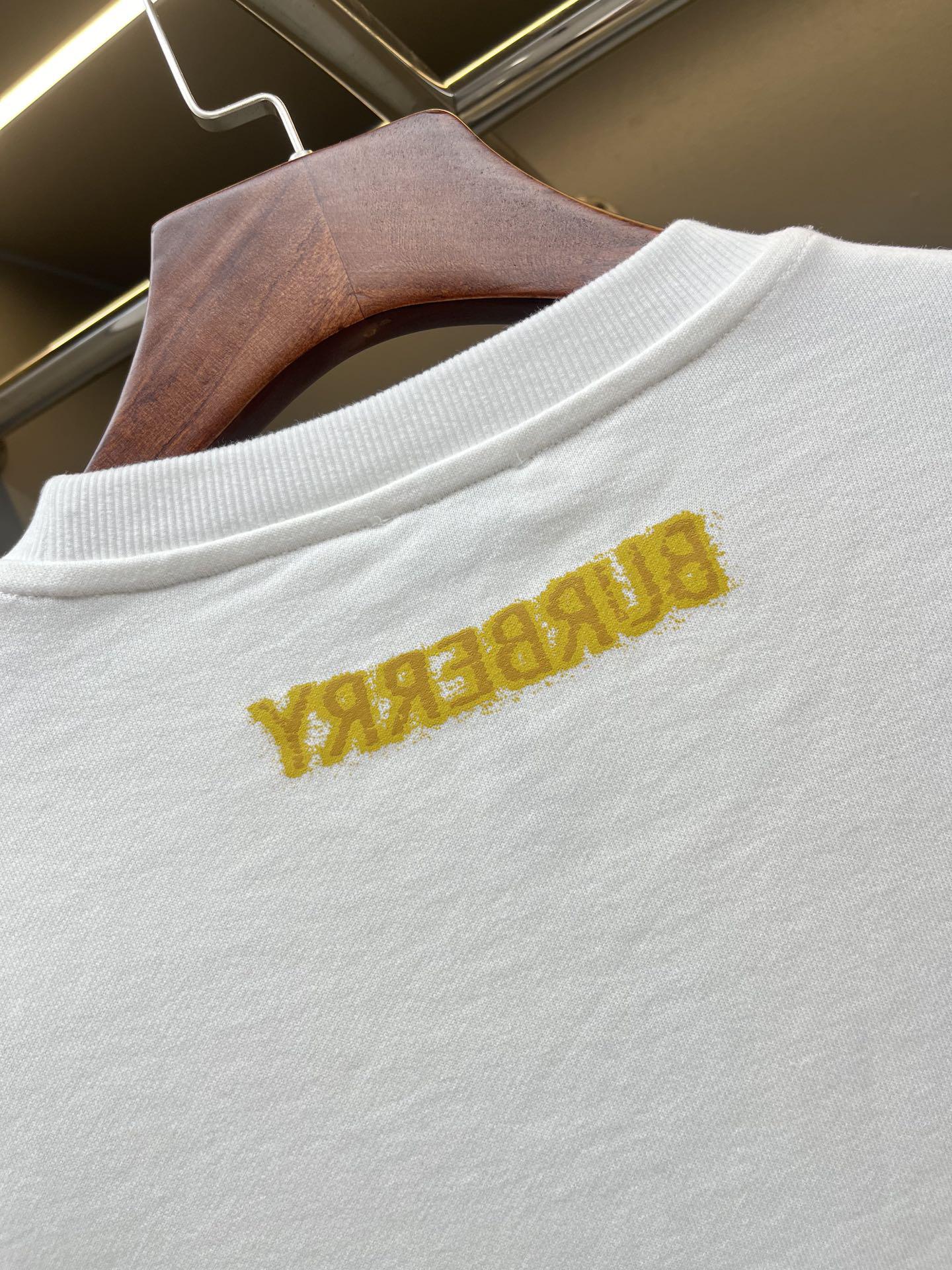 Свитшот Burberry Frontside Print Yellow Warrior And Horse Logo "White" фото № 8