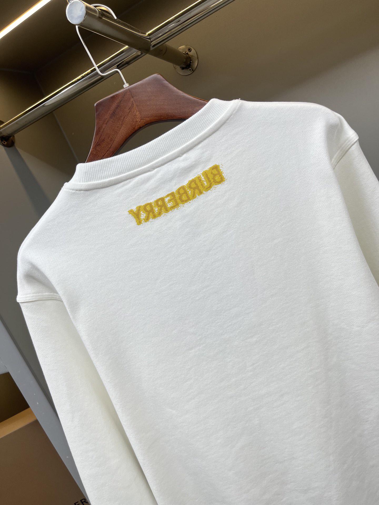 Свитшот Burberry Frontside Print Yellow Warrior And Horse Logo "White" фото № 7