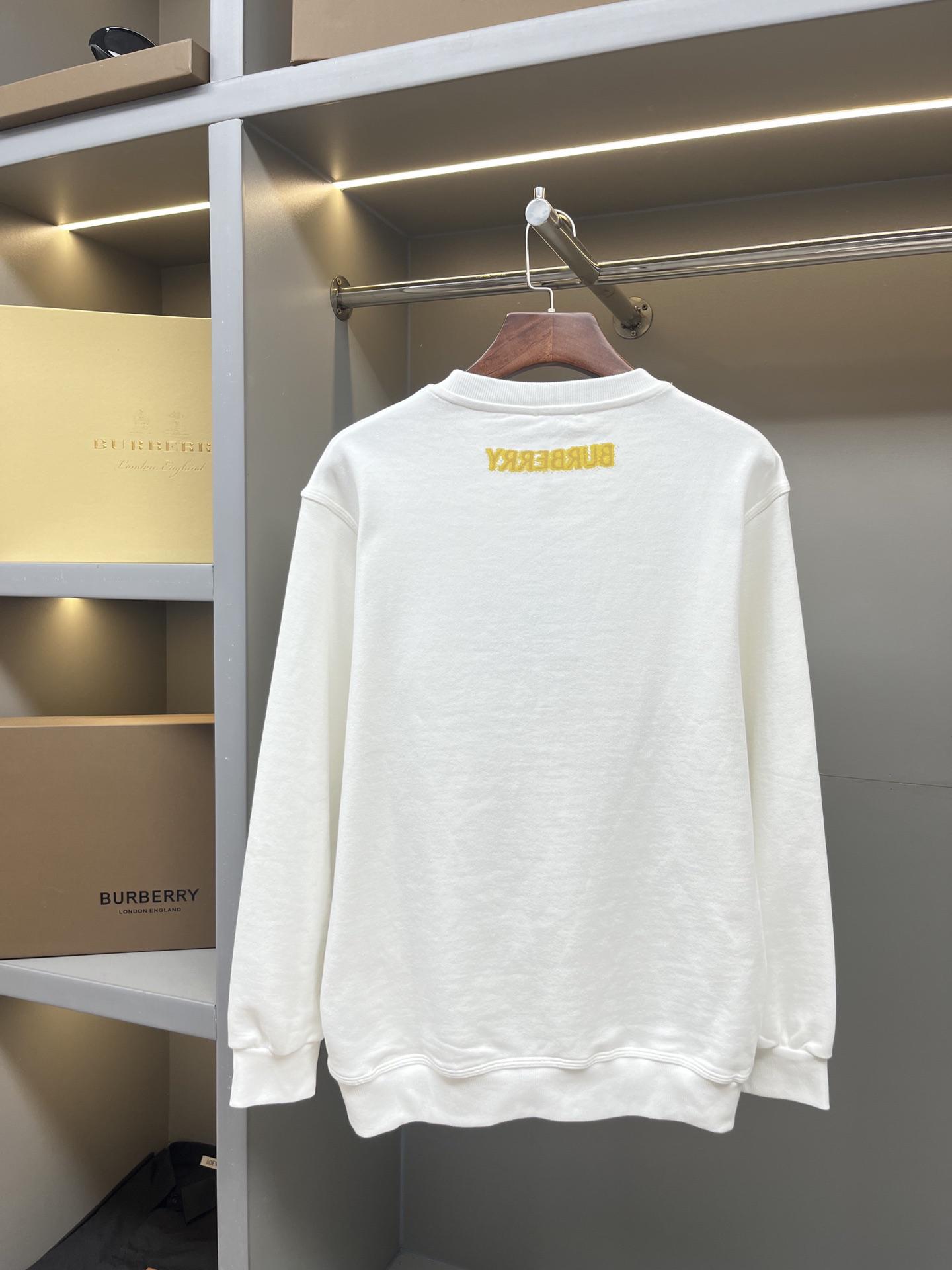 Свитшот Burberry Frontside Print Yellow Warrior And Horse Logo "White" фото № 6