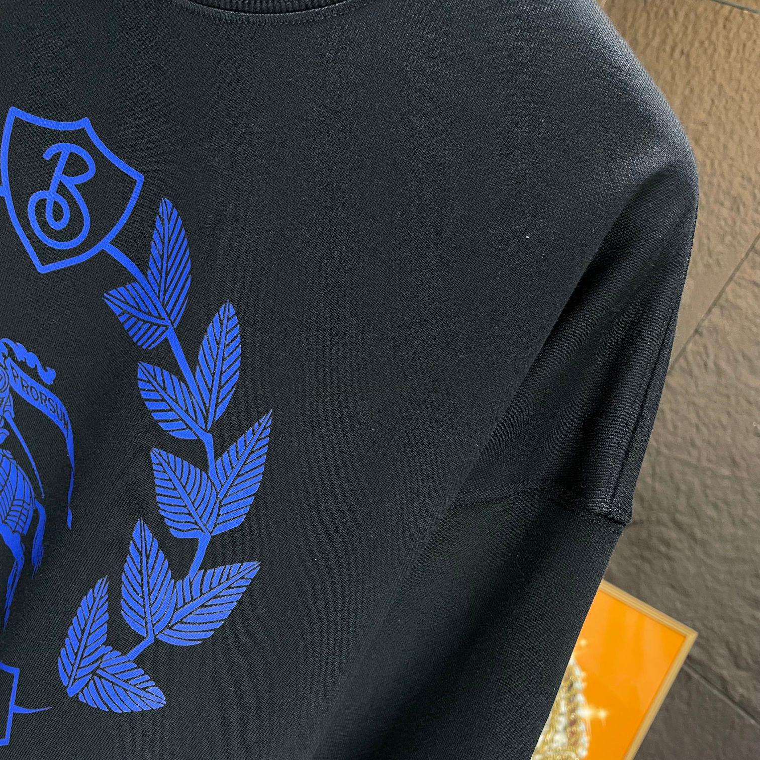 Свитшот Burberry Frontside Print Dark Blue Warrior And Horse "Black" фото № 4