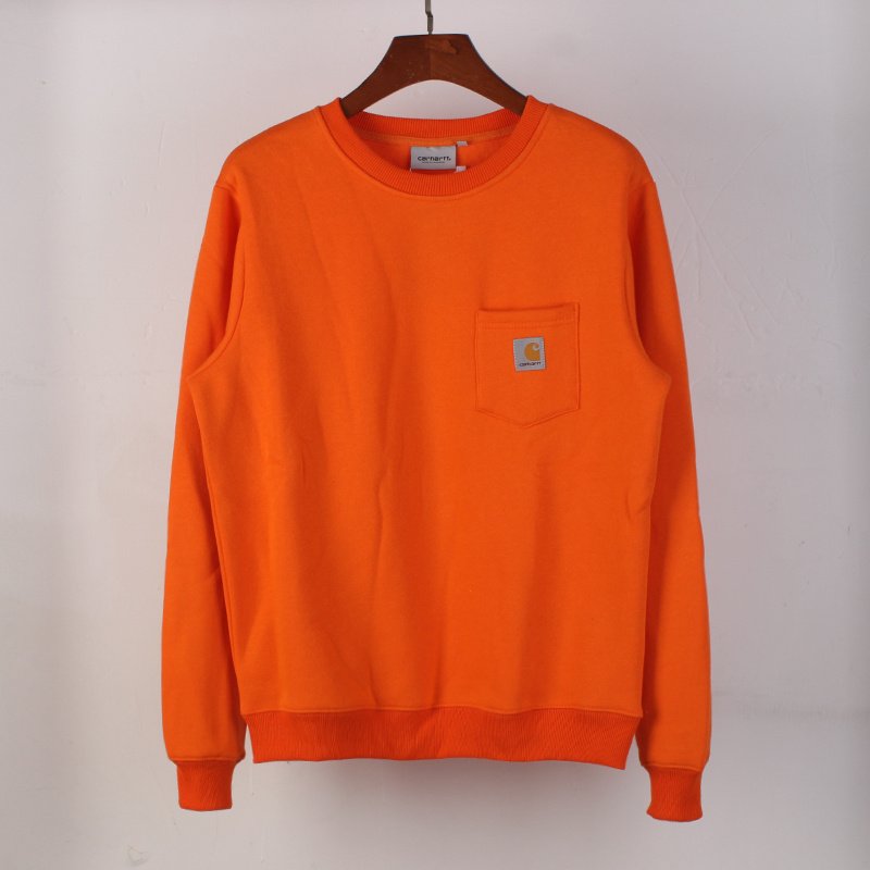 Свитшот Carhartt Solid Color Pocket With Logo "Orange" фото № 2