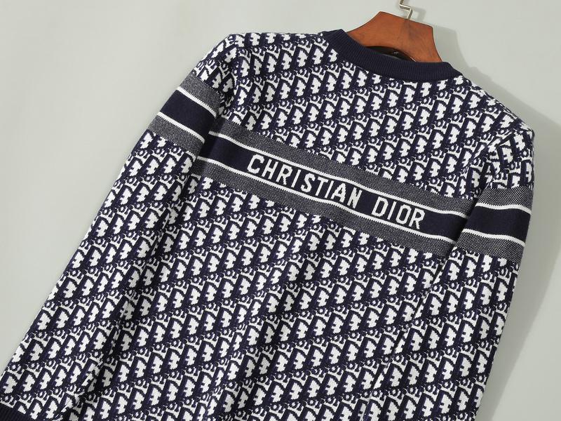 Свитшот Christian Dior Backside White Logo On Stripe "Black" фото № 7