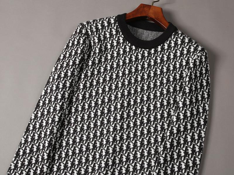 Свитшот Christian Dior Print Many Blue Logotypes Dior "Black" фото № 2