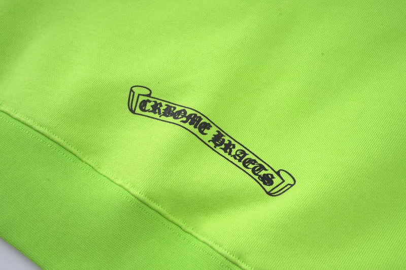 Свитшот Chrome Hearts With Drawings On The Sleeves "Green/Yellow" фото № 2