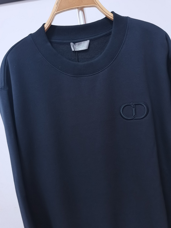 Свитшот Dior Single-Color Design "Black/Blue" фото № 6