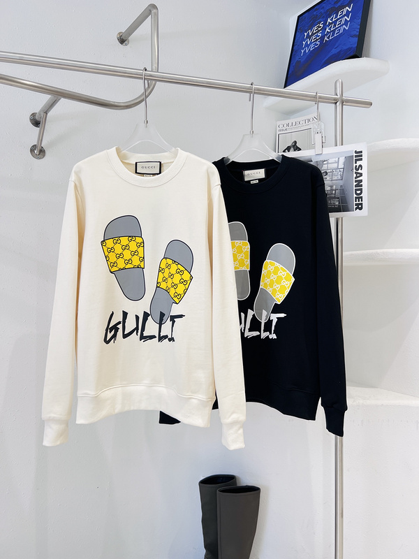 Свитшот Gucci Brand Inscription And Print "Black" фото № 2