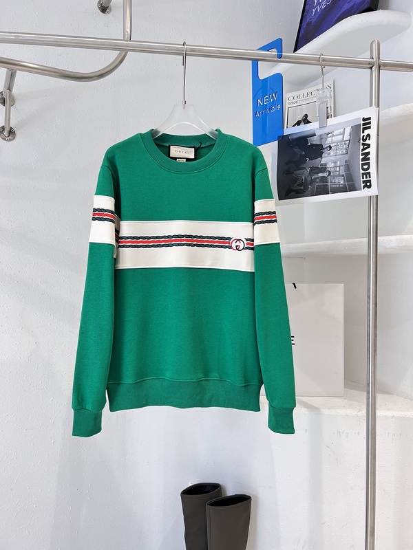 Свитшот Gucci With The Brand Logo In The Stripe "Green" фото № 2