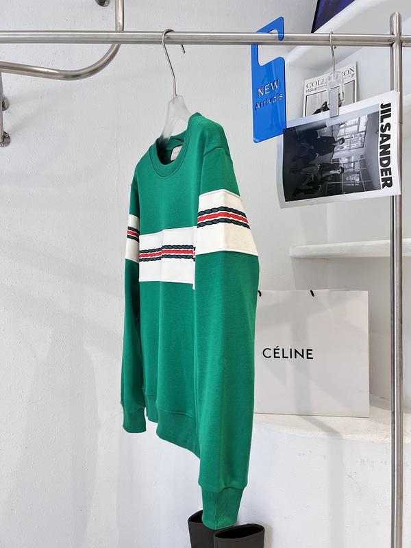 Свитшот Gucci With The Brand Logo In The Stripe "Green" фото № 3